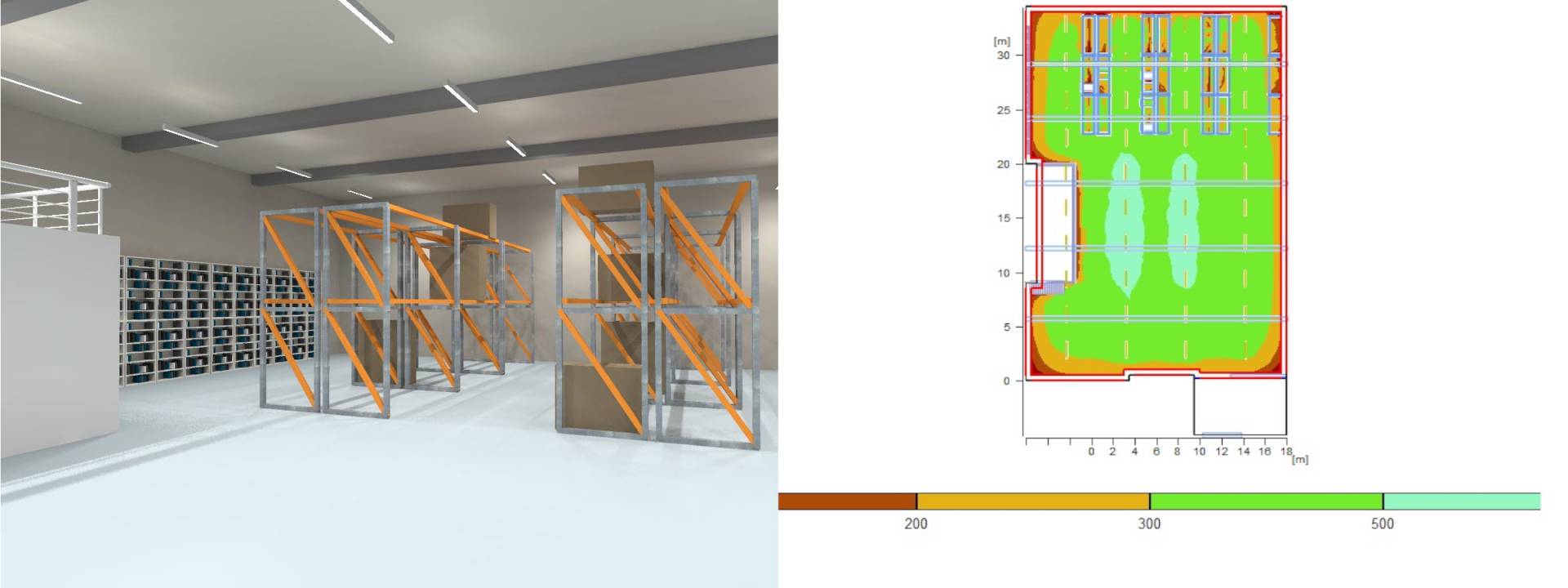 Lichtplan Calculatie Magazijnverlichting