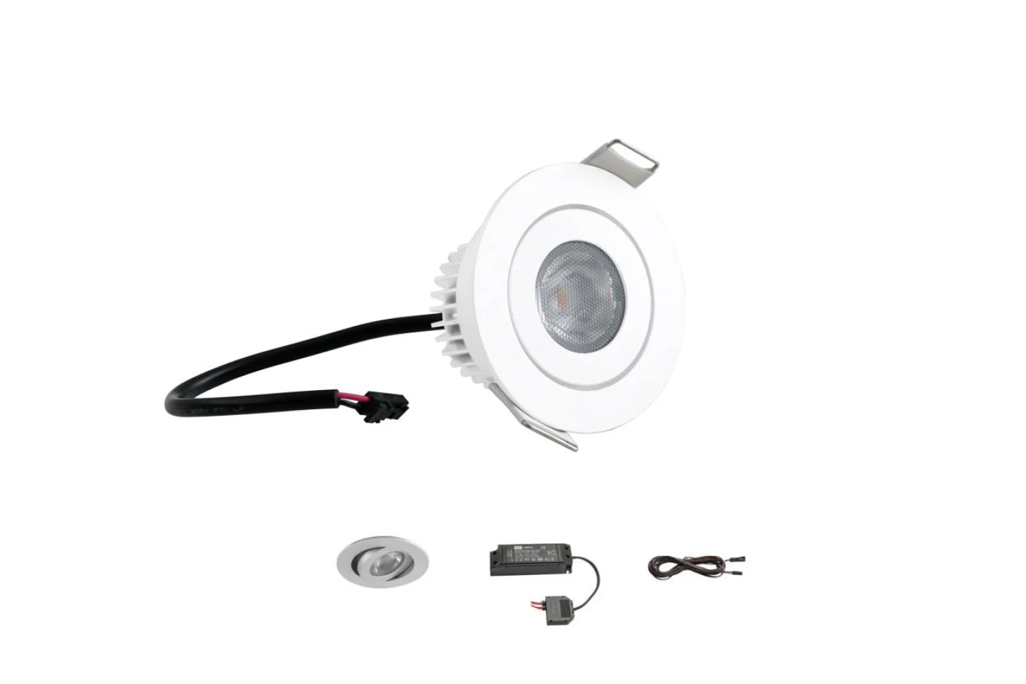 kleine witte led inbouwspot.