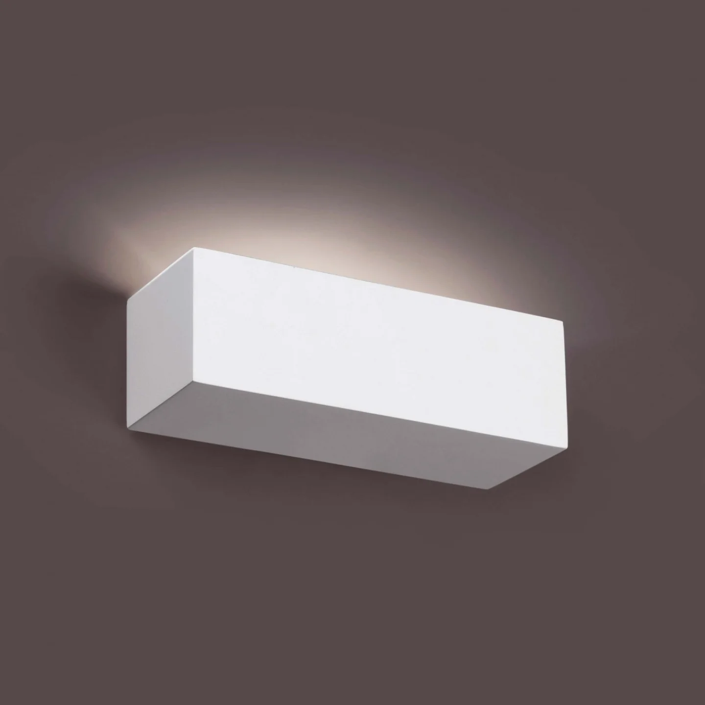 Gips wandlamp uplight.