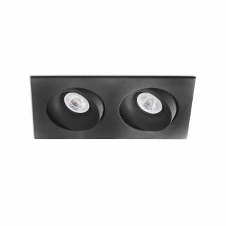 Led Inbouwspot 2 Dubbel Vierkant Inbouwspots