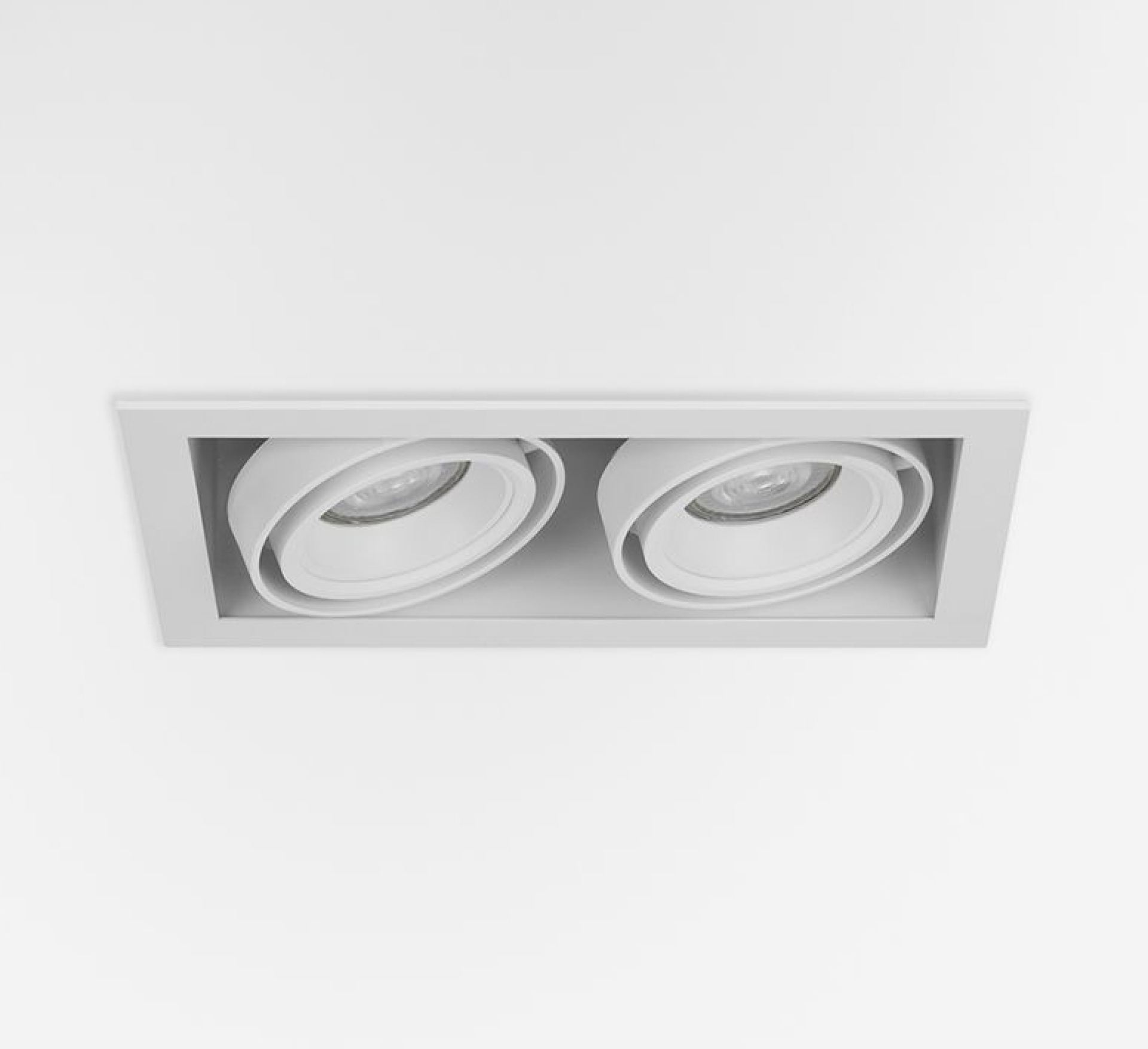 DUBBELE inbouwspot wit